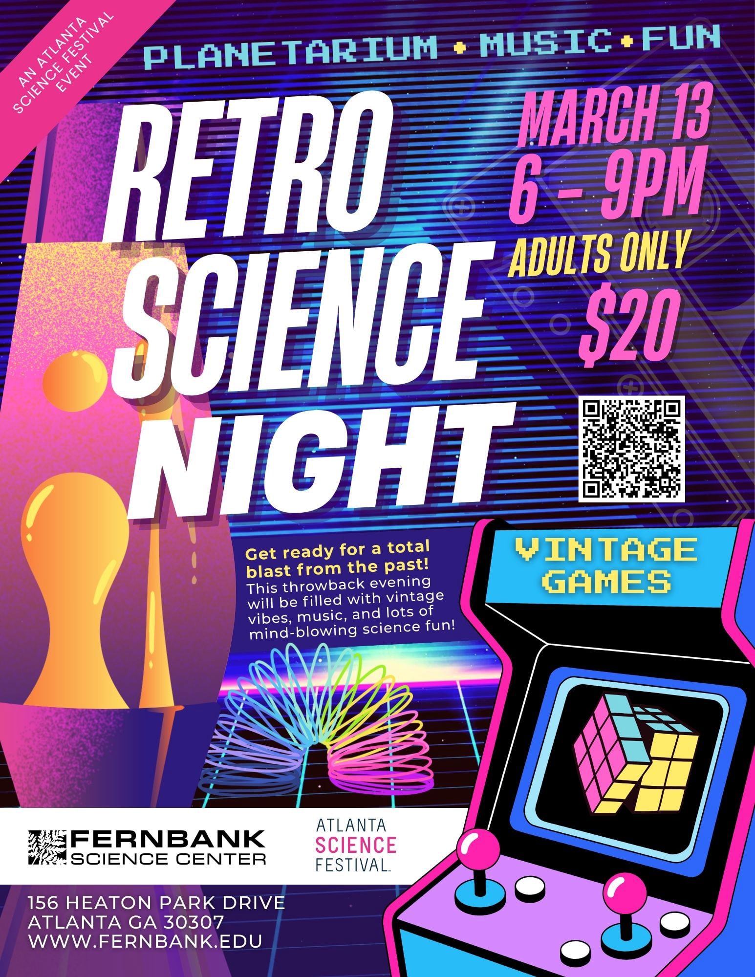 Retro Science Night at Fernbank Science Center