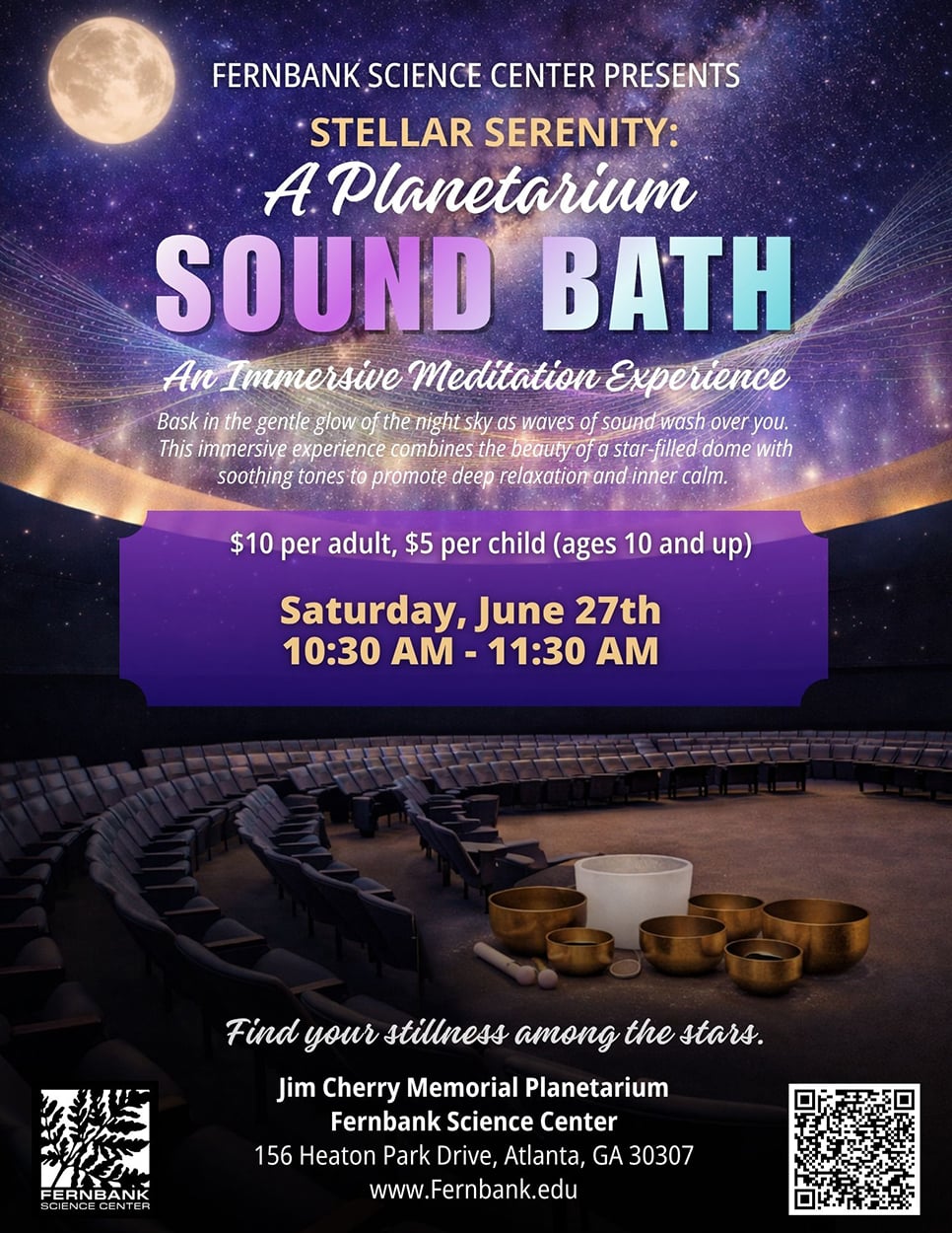 Planetarium Sound Bath at Fernbank Science Center
