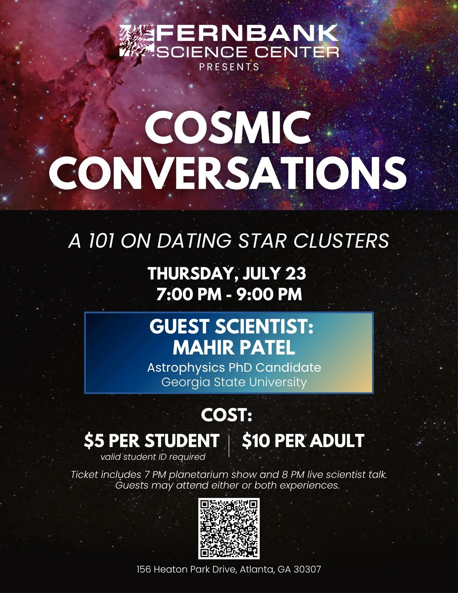 Cosmic Conversations at Fernbank Science Center