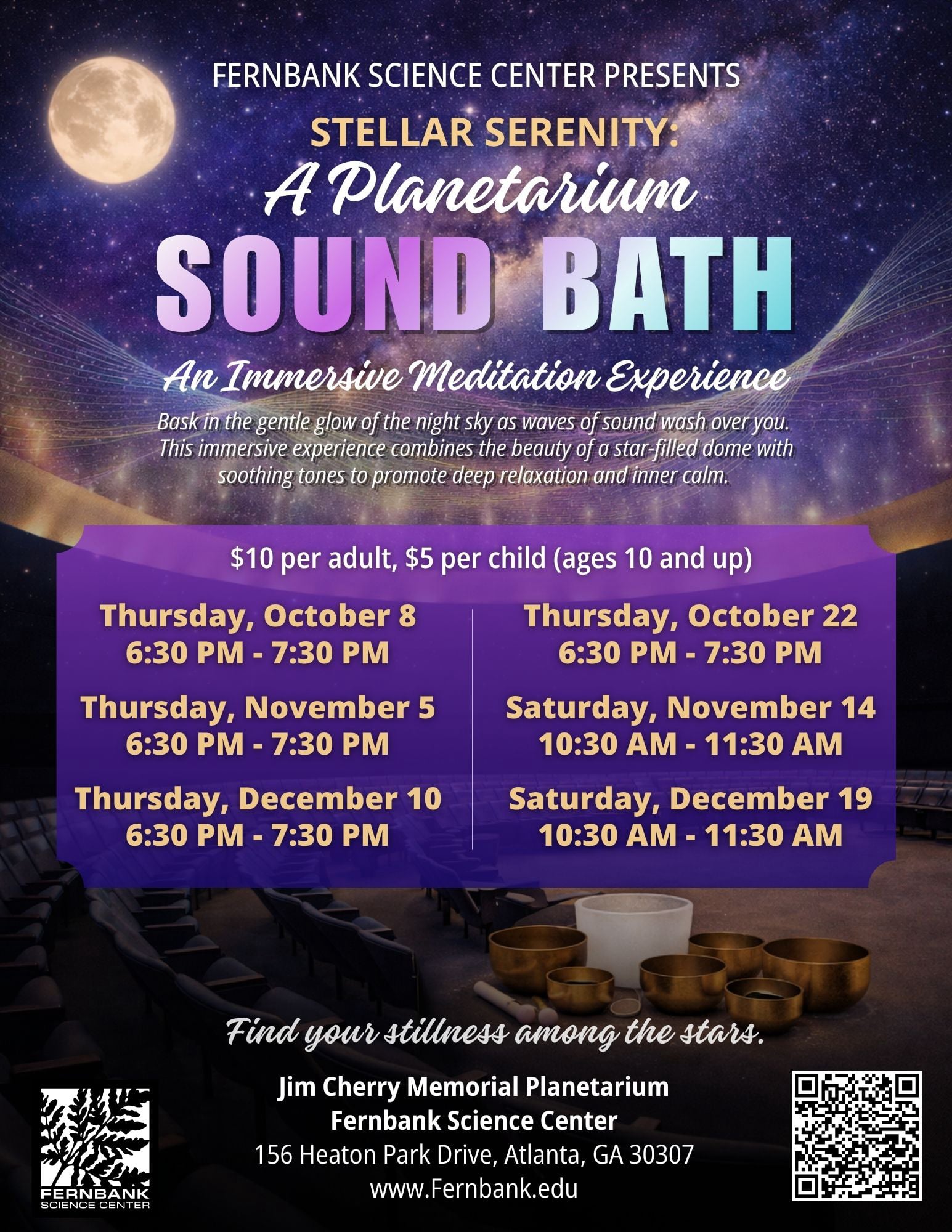 Planetarium Sound Bath at Fernbank Science Center